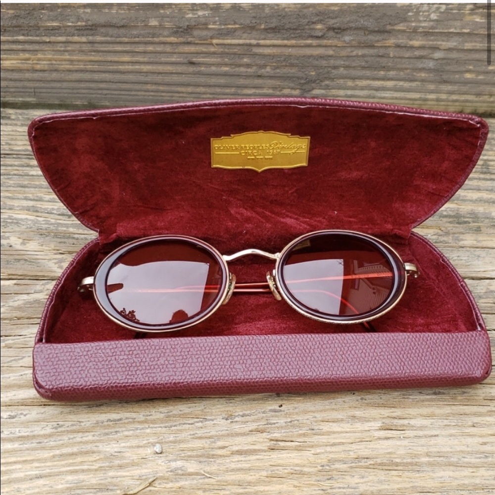 Oliver Peoples Vintage '87 BB  Burg Glasses W/Case